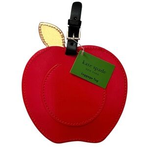 Kate Spade Red Apple Luggage Tag